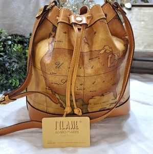 Alviero Martini Tan Bucket Bag